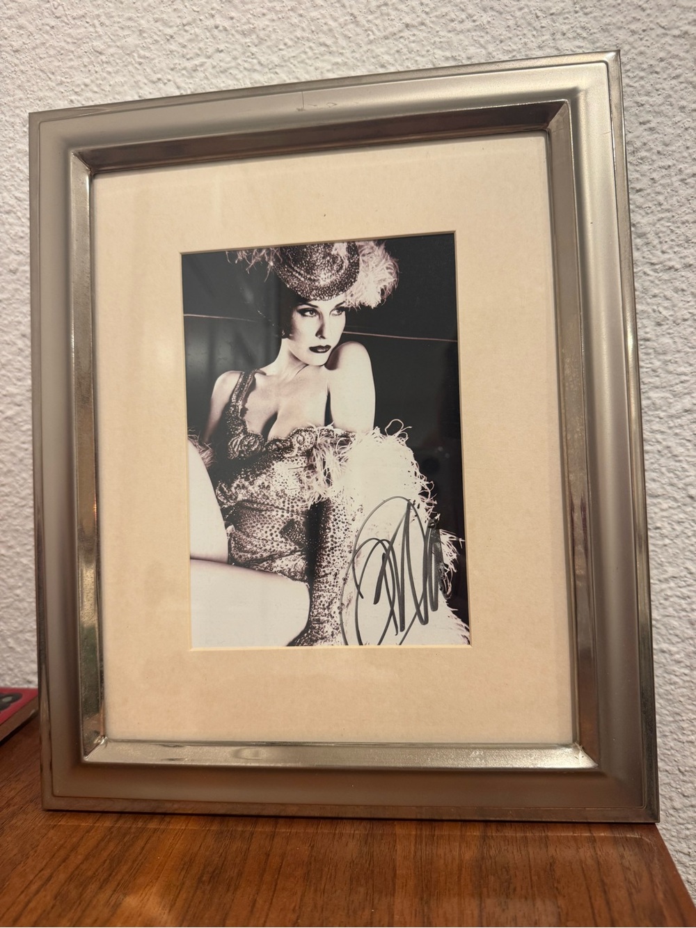 Dita Von Teese Black & White Signed Photo